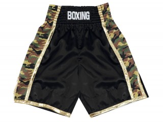 Short boxe anglaise Personnalisé : KNBSH-034-Noir